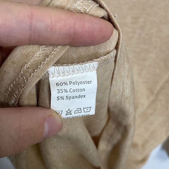 Thankful greatful and blessed long sleeve womems size LG tan cheetah & pumpkin - Picture 6 of 6